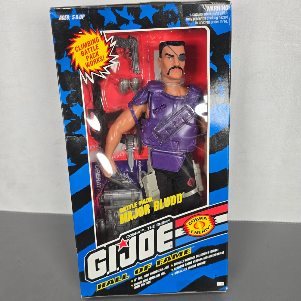 GI Joe Hall Fame Major Bludd Battle Pack 12" Action‎ Figure Hasbro 1993 Vintage
